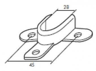 Soporte para rodamiento de 28 mm.