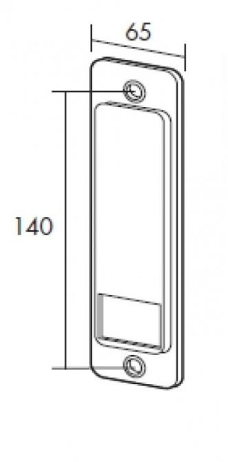 Placa aluminio recogedor 140 x 6.5