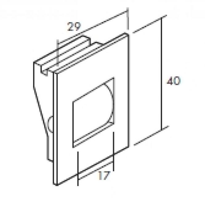 Pasacintas compacto caj?n de aluminio cinta 18