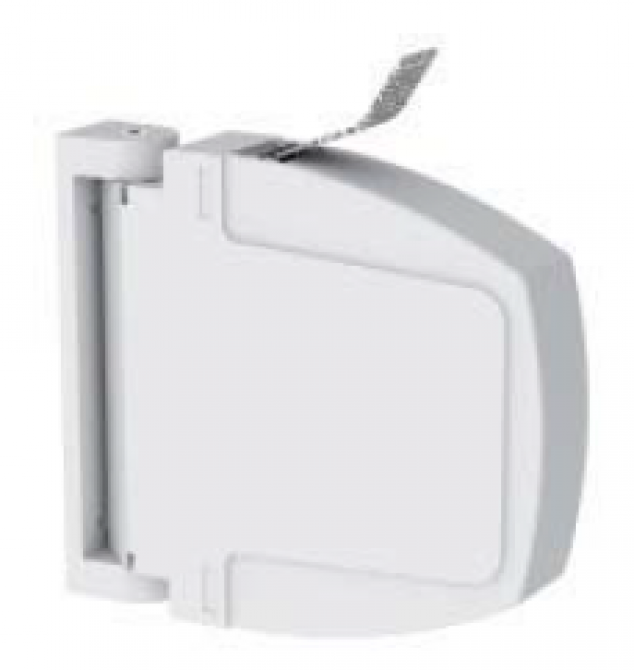 Recogedor compacto de persianas de 14mm. en color blanco con pintas